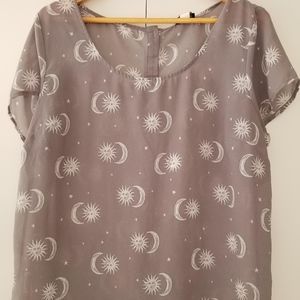 Torrid Gray Blouse